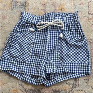 Blue Gingham Women's Shorts